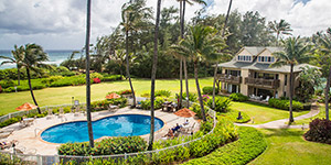 Pool view of Kaha Lani Resort