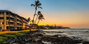 Exterior evening view of Kona Reef Resort