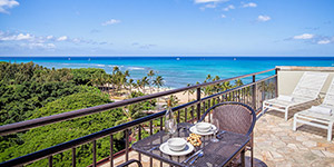 Ocean View from the lanai at Waikiki Grand